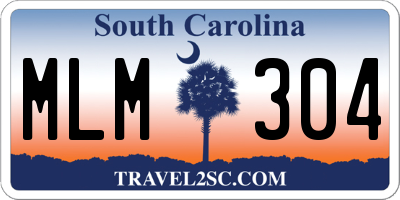 SC license plate MLM304