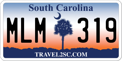 SC license plate MLM319