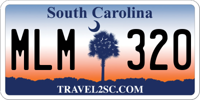 SC license plate MLM320