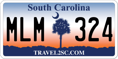 SC license plate MLM324