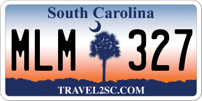 SC license plate MLM327