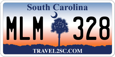 SC license plate MLM328