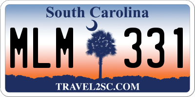 SC license plate MLM331