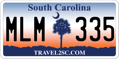 SC license plate MLM335