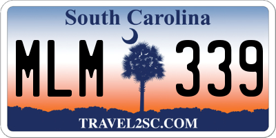 SC license plate MLM339