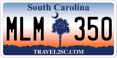SC license plate MLM350