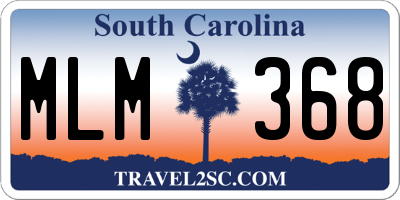 SC license plate MLM368