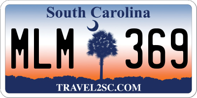 SC license plate MLM369