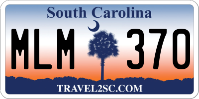 SC license plate MLM370