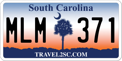 SC license plate MLM371