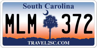 SC license plate MLM372