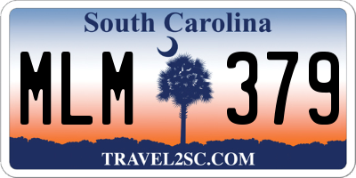 SC license plate MLM379