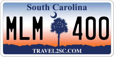 SC license plate MLM400