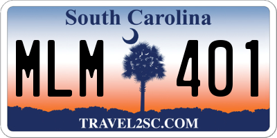 SC license plate MLM401