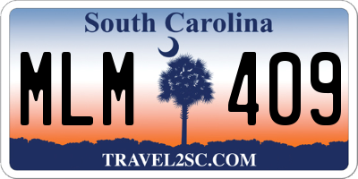 SC license plate MLM409