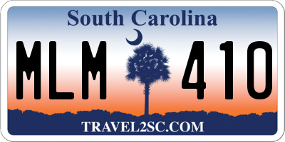 SC license plate MLM410