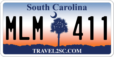 SC license plate MLM411
