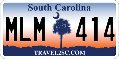 SC license plate MLM414