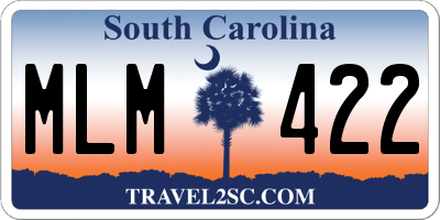 SC license plate MLM422