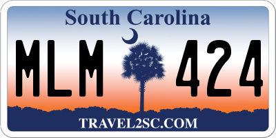 SC license plate MLM424
