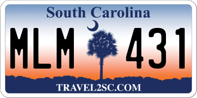 SC license plate MLM431