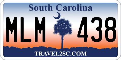 SC license plate MLM438
