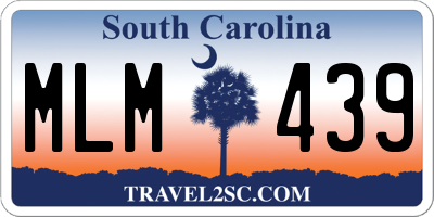 SC license plate MLM439