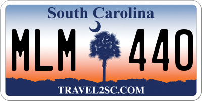 SC license plate MLM440
