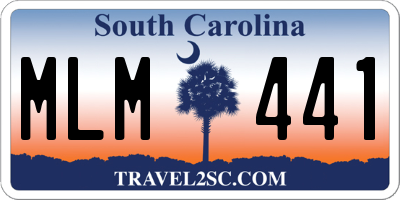SC license plate MLM441