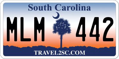 SC license plate MLM442