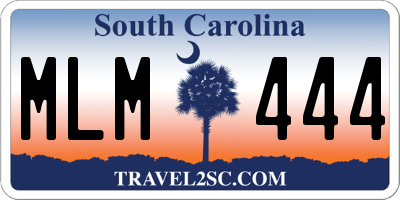 SC license plate MLM444