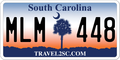 SC license plate MLM448