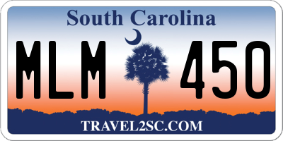 SC license plate MLM450