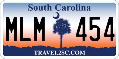 SC license plate MLM454