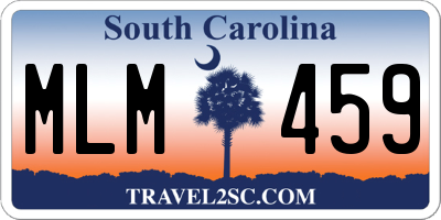 SC license plate MLM459