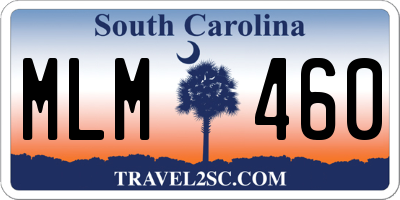 SC license plate MLM460