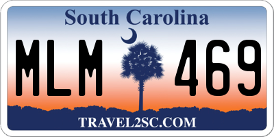 SC license plate MLM469