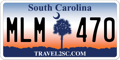 SC license plate MLM470