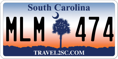SC license plate MLM474