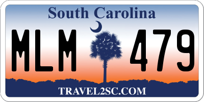 SC license plate MLM479