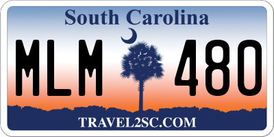 SC license plate MLM480