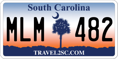 SC license plate MLM482