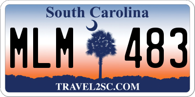 SC license plate MLM483