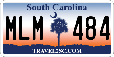 SC license plate MLM484