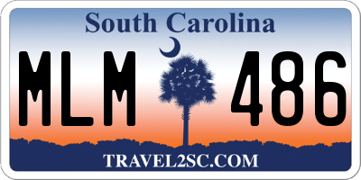 SC license plate MLM486