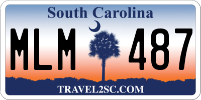 SC license plate MLM487