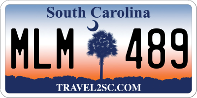 SC license plate MLM489