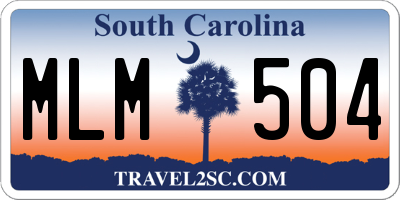 SC license plate MLM504