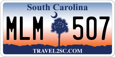 SC license plate MLM507