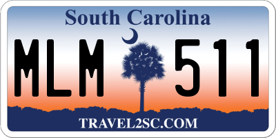 SC license plate MLM511